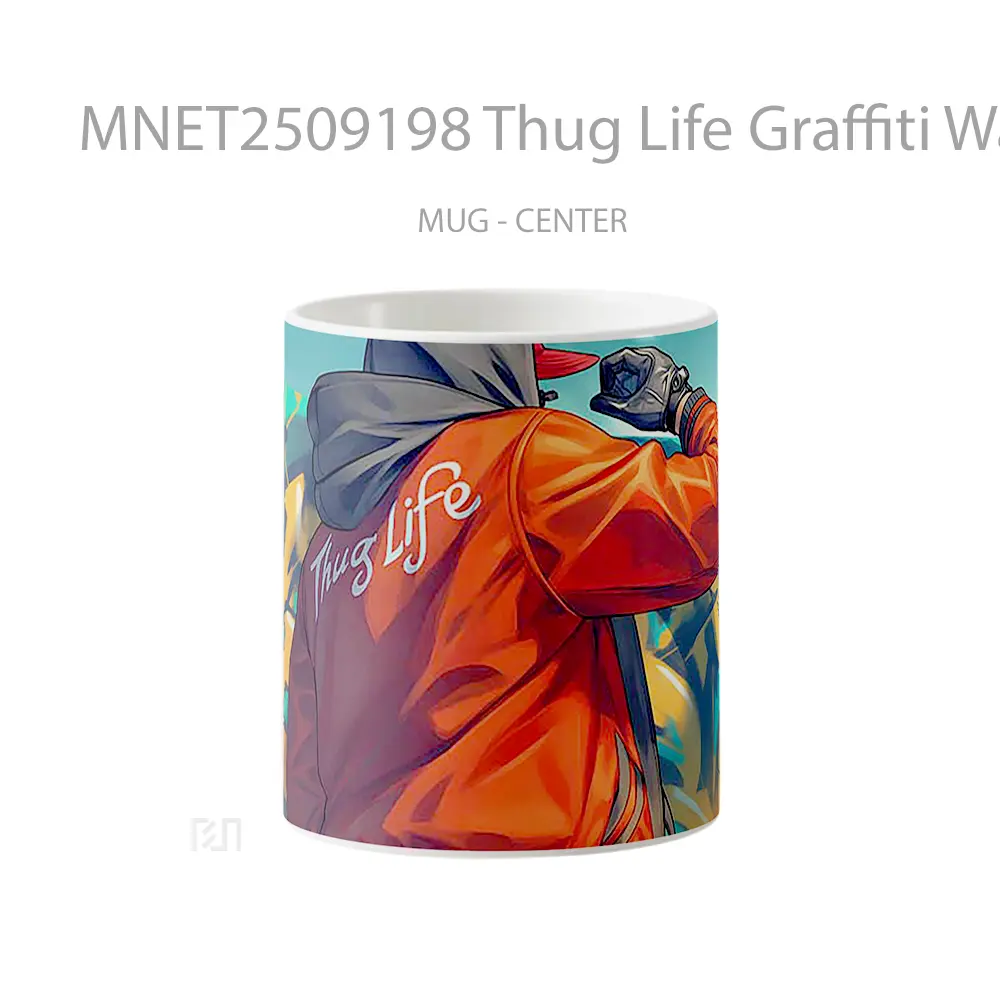 Thug Life Graffiti Wall Mug MNET2509198 - All-side / Desain
