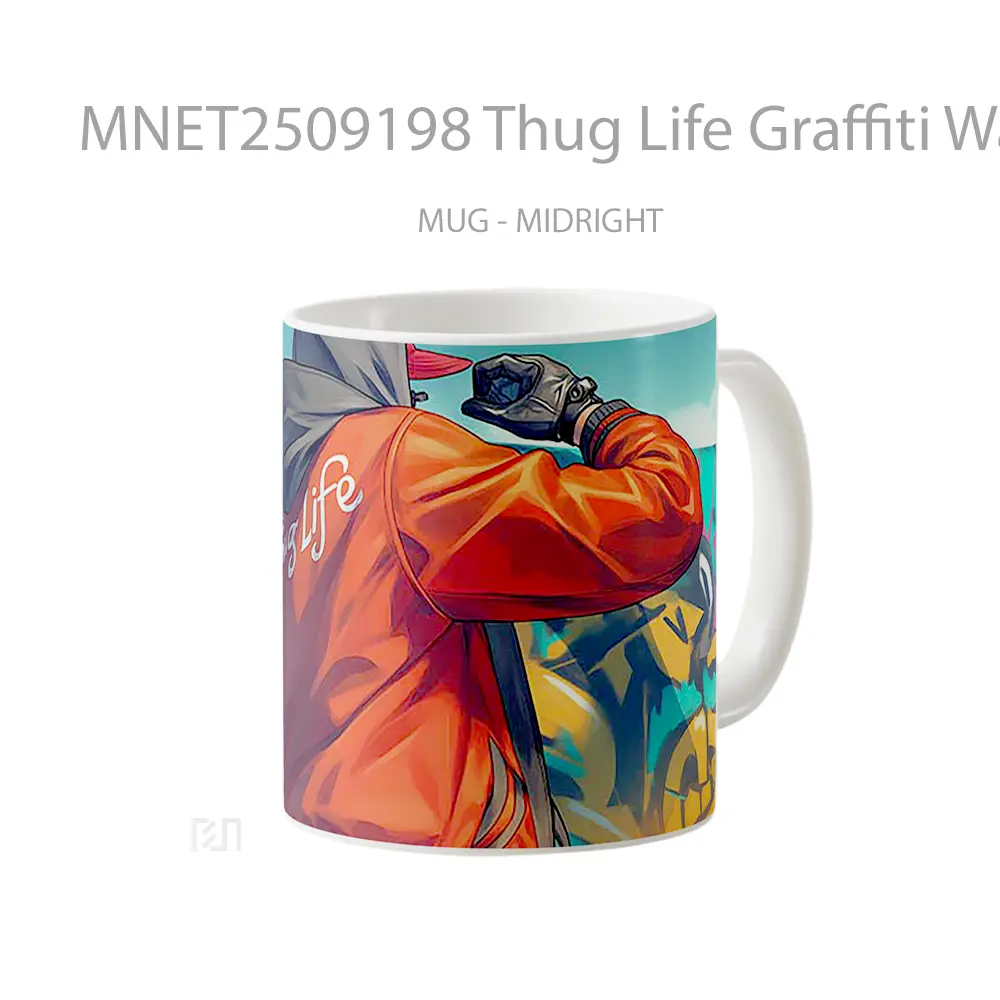 Thug Life Graffiti Wall Mug MNET2509198 - All-side / Desain