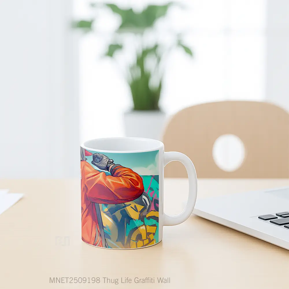 Thug Life Graffiti Wall Mug MNET2509198 - All-side / Desain