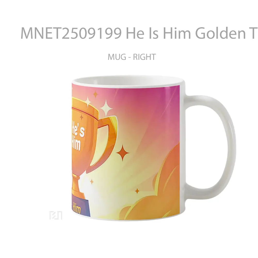He Is Him Golden Trophy Mug MNET2509199