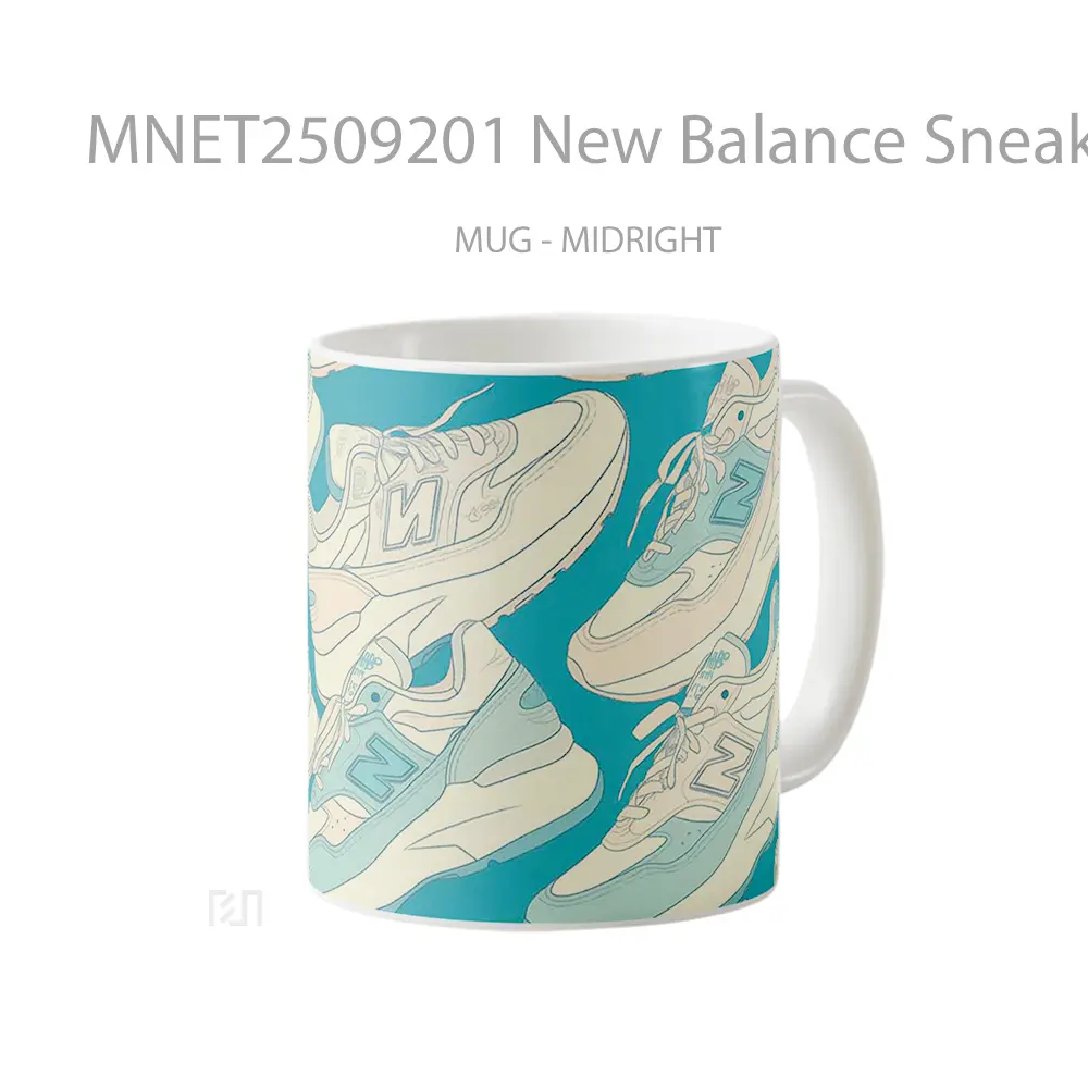 New Balance Sneakers Minimal Pattern Mug MNET2509201 - All-side / Desain