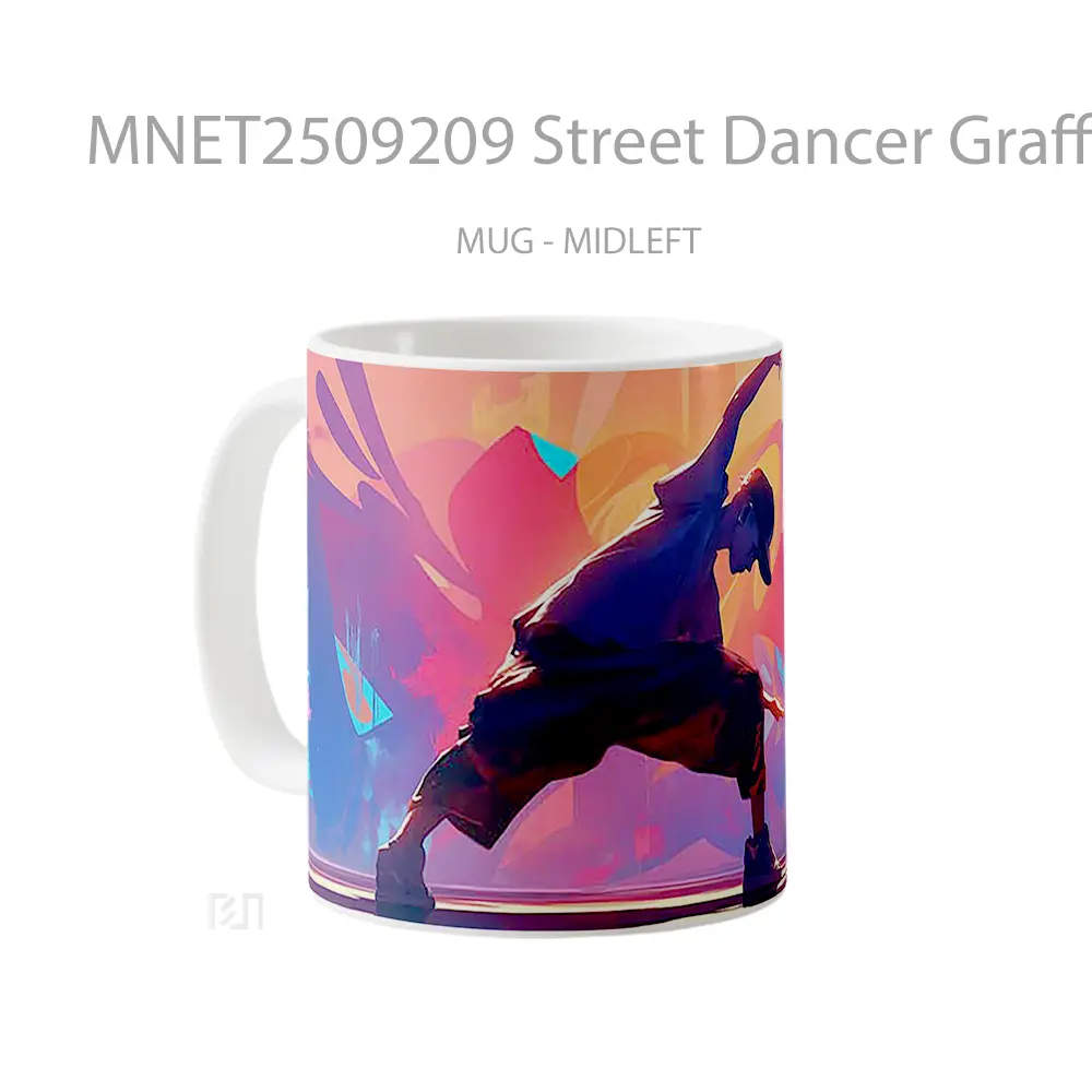 Street Dancer Graffiti Art Mug MNET2509209 - All-side / Desain