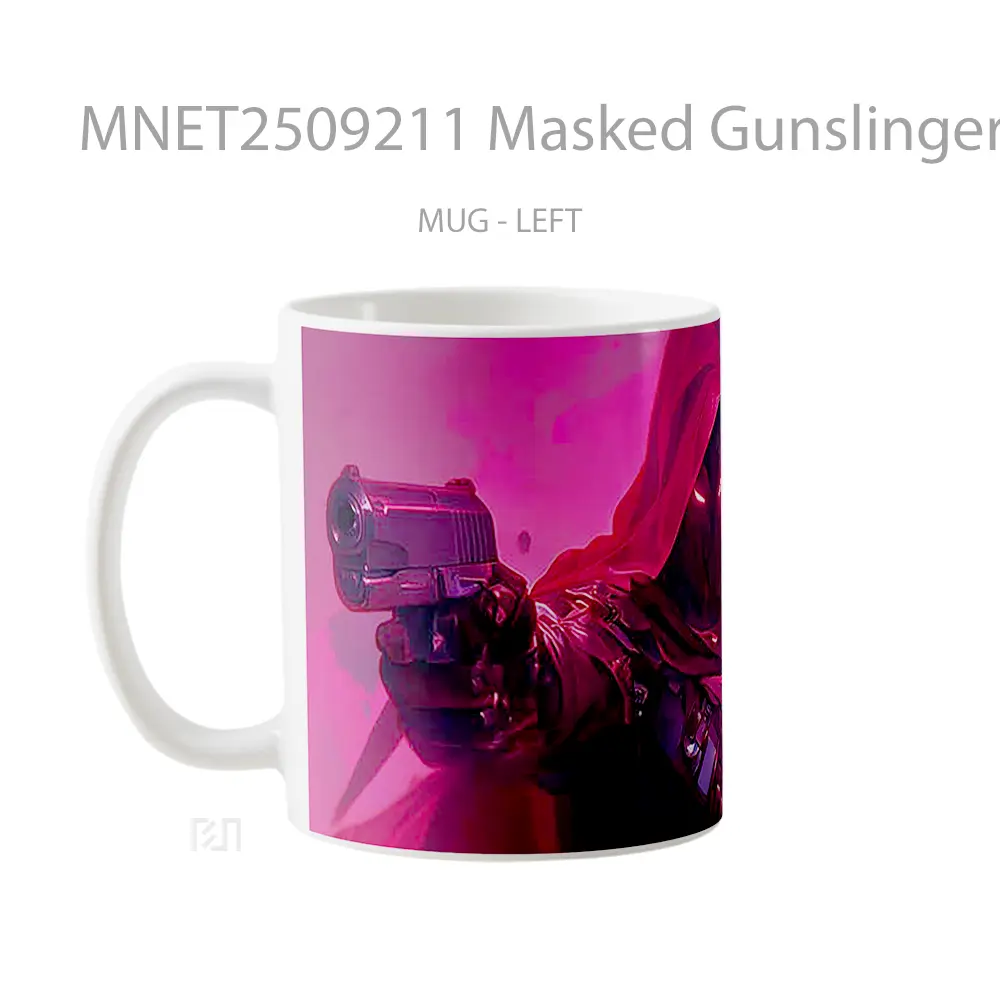 Masked Gunslinger Red Eyes Mug MNET2509211 - All-side / Desain