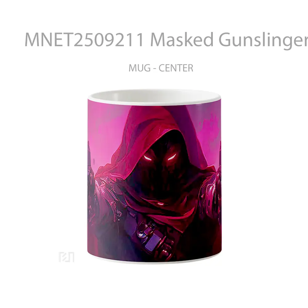 Masked Gunslinger Red Eyes Mug MNET2509211 - All-side / Desain