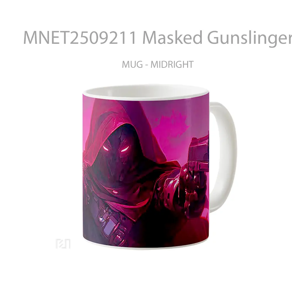 Masked Gunslinger Red Eyes Mug MNET2509211 - All-side / Desain