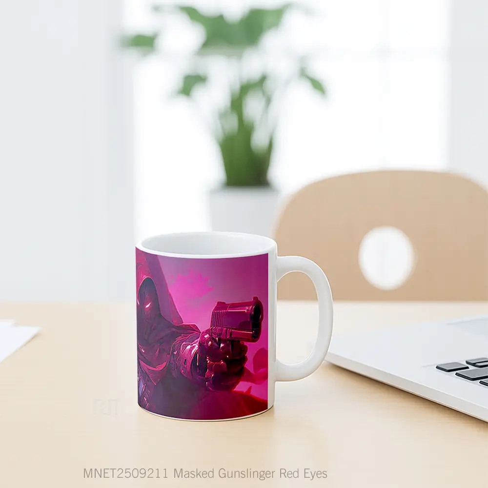 Masked Gunslinger Red Eyes Mug MNET2509211 - All-side / Desain