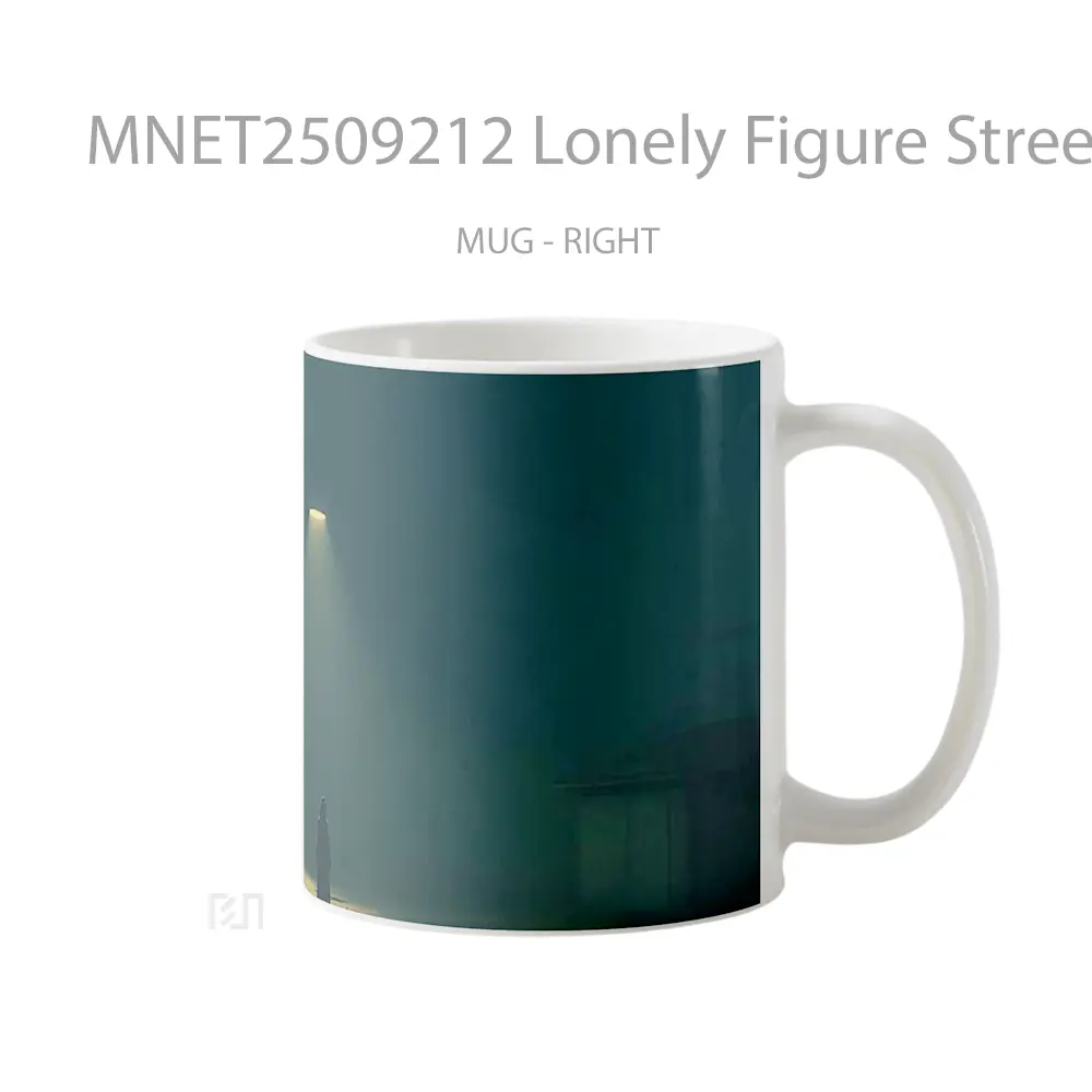 Lonely Figure Street Light Mug MNET2509212