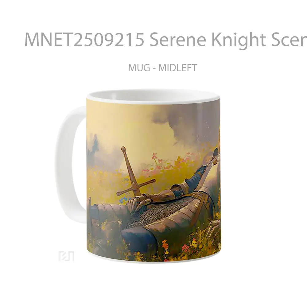 Serene Knight Scene Mug MNET2509215 - All-side / Desain