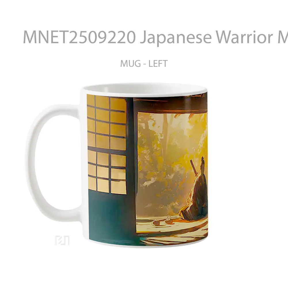 Japanese Warrior Meditation Mug MNET2509220 - All-side / Desain