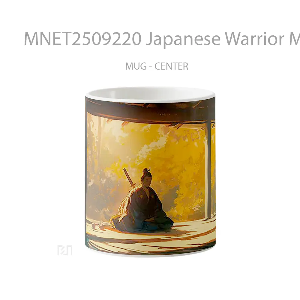 Japanese Warrior Meditation Mug MNET2509220 - All-side / Desain