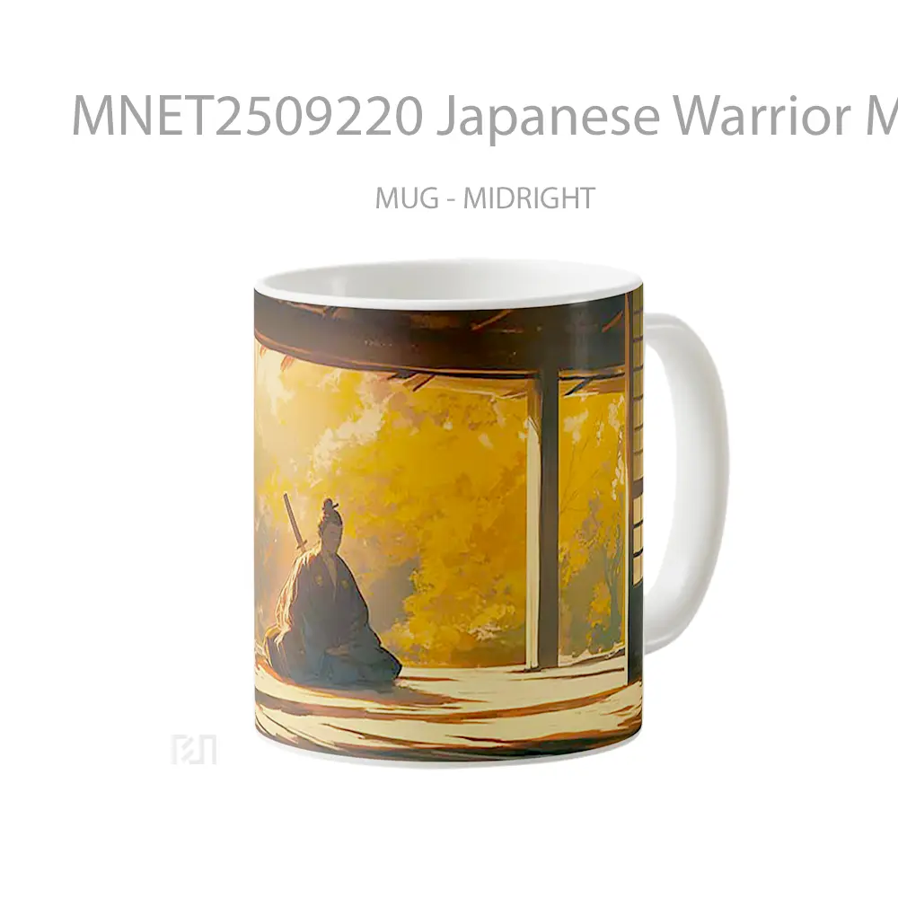 Japanese Warrior Meditation Mug MNET2509220 - All-side / Desain