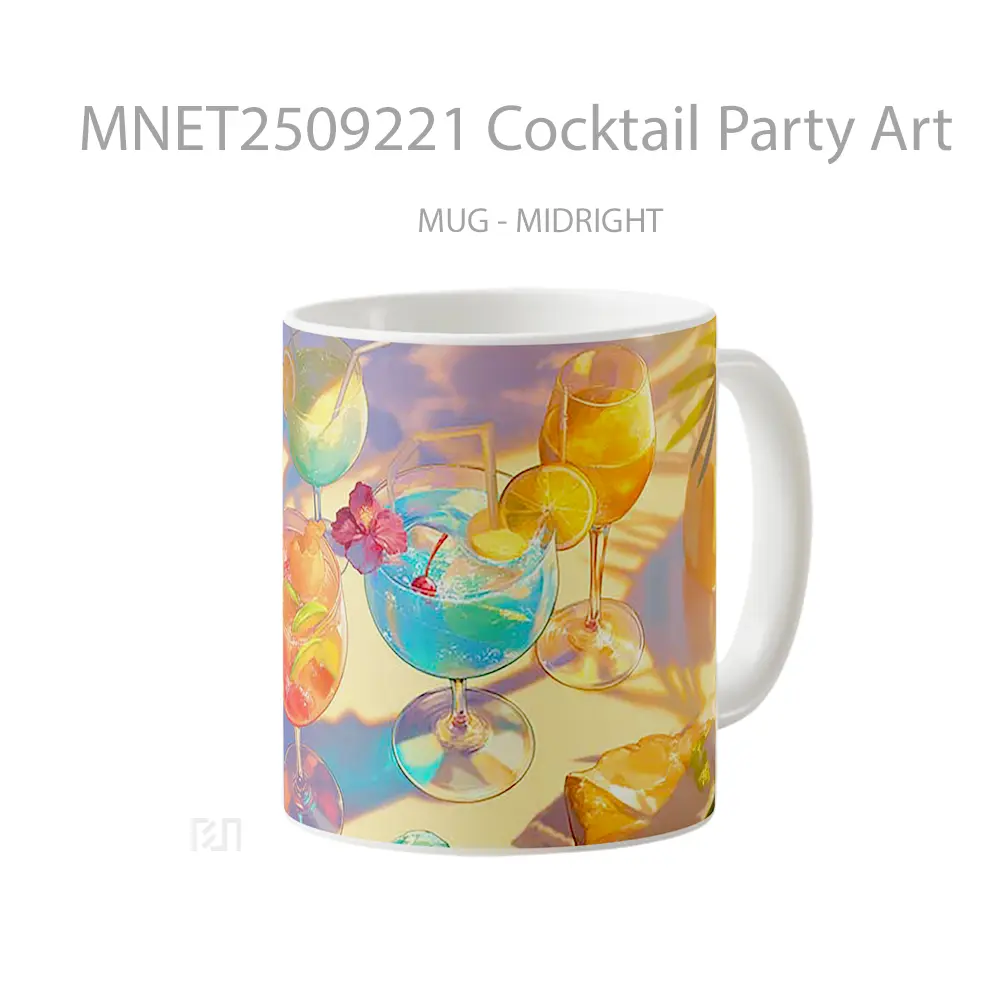 Cocktail Party Art Mug MNET2509221 - All-side / Desain