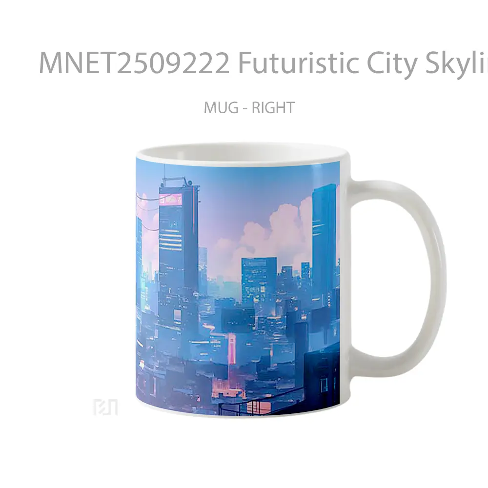 Futuristic City Skyline Mug MNET2509222