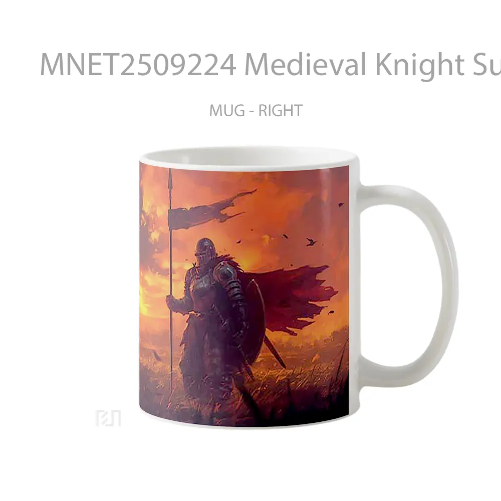 Medieval Knight Sunset Field Mug MNET2509224