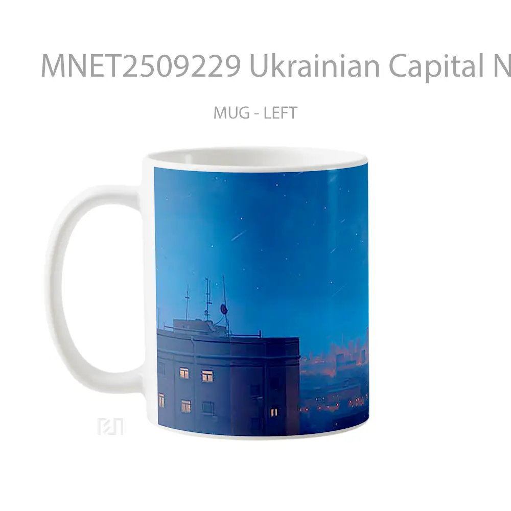 Ukrainian Capital Night Sky Mug MNET2509229 - All-side / Desain