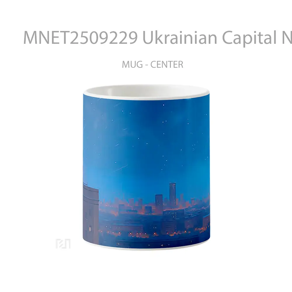 Ukrainian Capital Night Sky Mug MNET2509229 - All-side / Desain