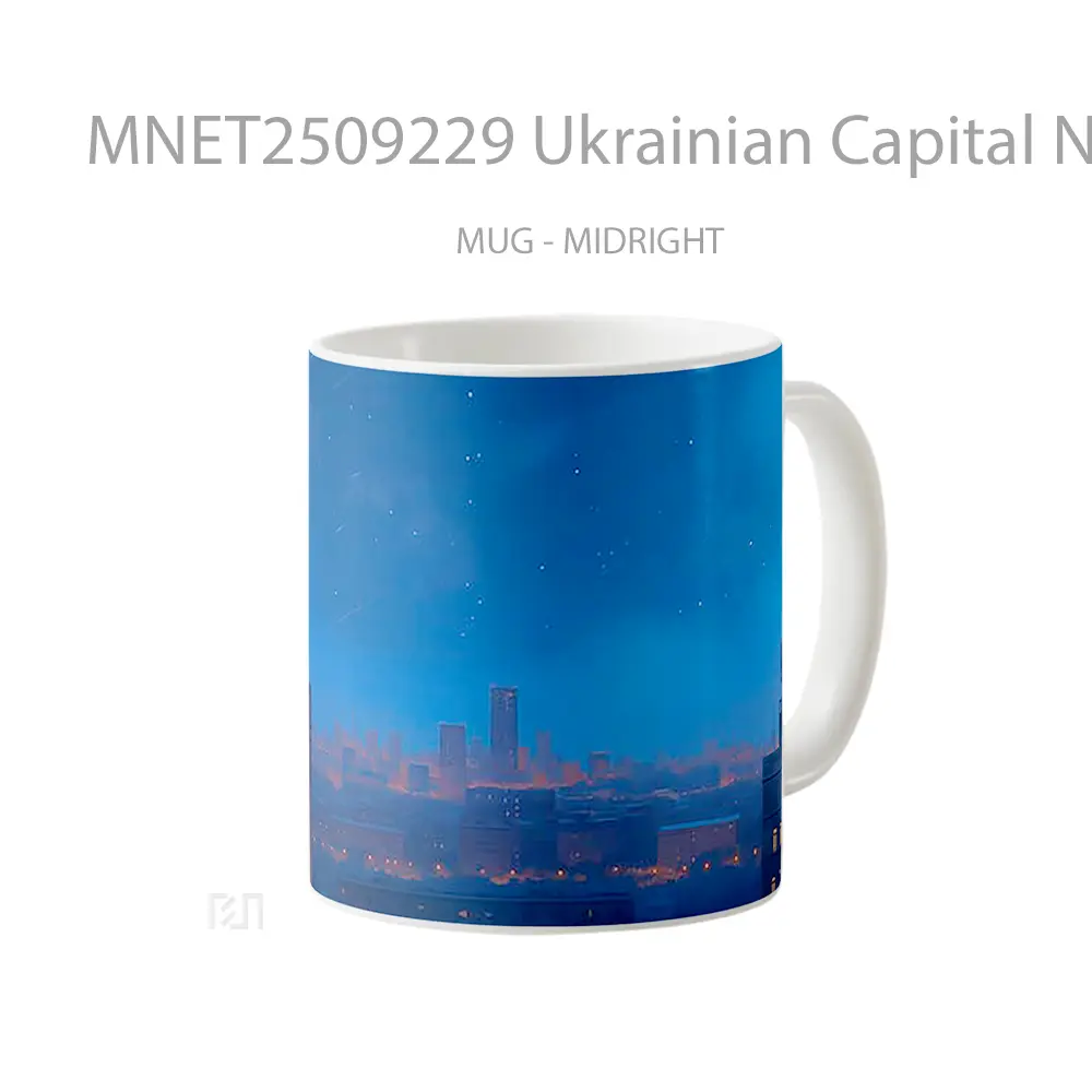 Ukrainian Capital Night Sky Mug MNET2509229 - All-side / Desain