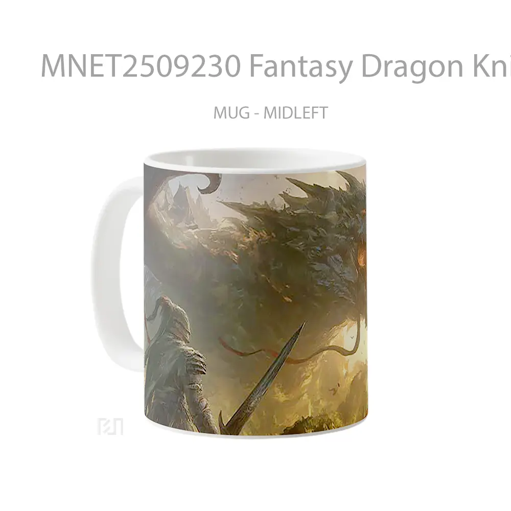 Fantasy Dragon Knight Showdown Mug MNET2509230 - All-side / Desain
