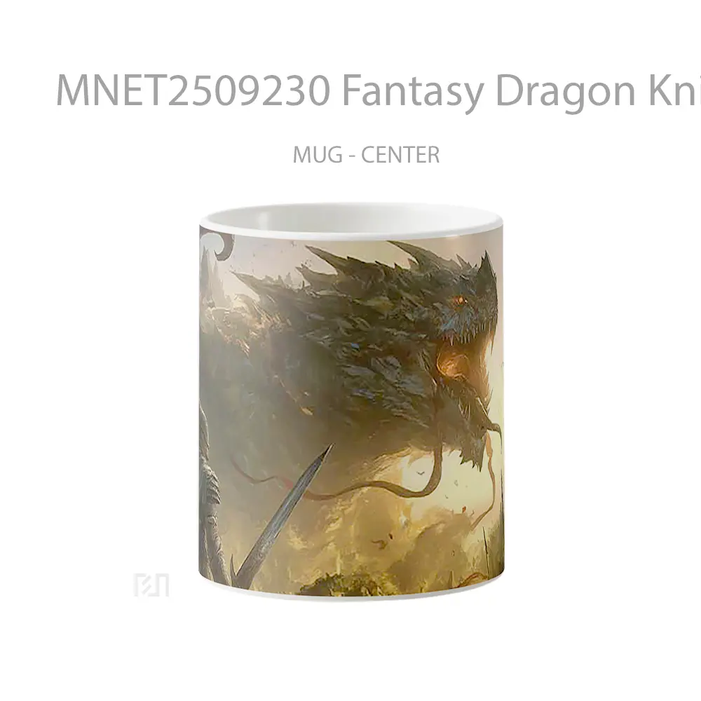 Fantasy Dragon Knight Showdown Mug MNET2509230 - All-side / Desain