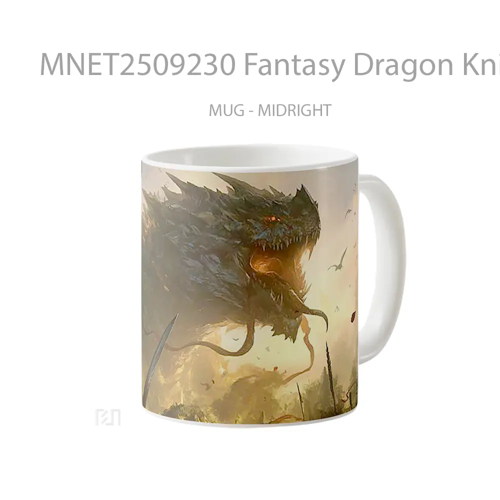 Fantasy Dragon Knight Showdown Mug MNET2509230 - All-side / Desain