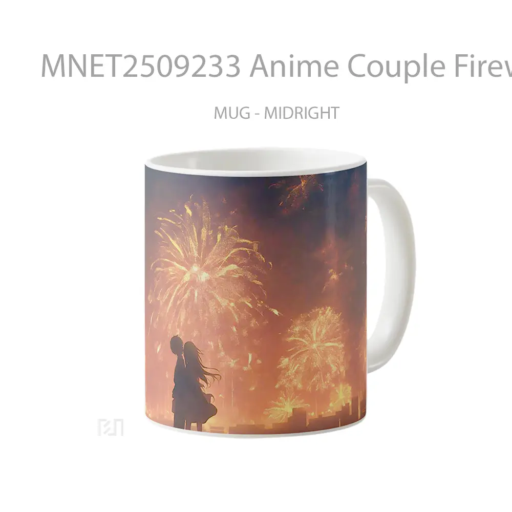 Anime Couple Fireworks Romantic Glow Mug MNET2509233 - All-side / Desain