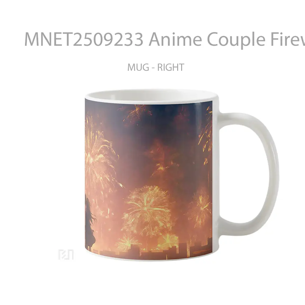 Anime Couple Fireworks Romantic Glow Mug MNET2509233