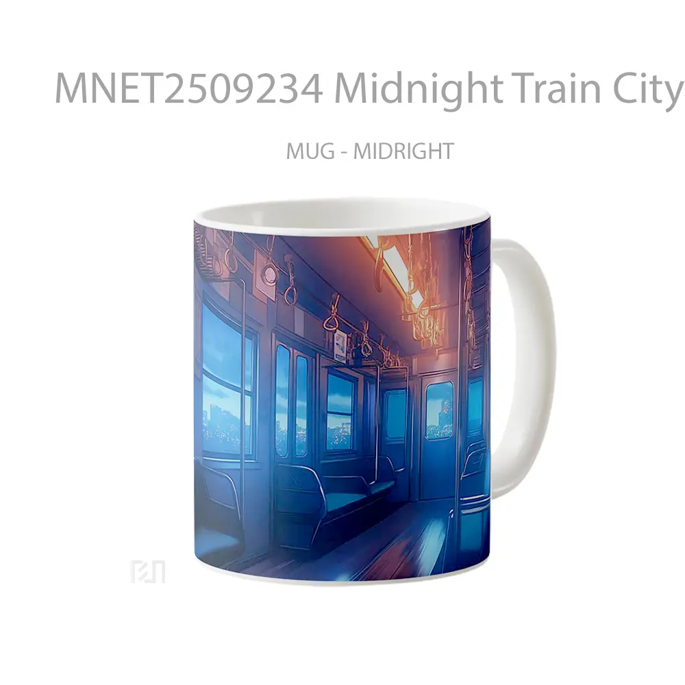 Midnight Train Cityscape Lights Mug MNET2509234 - All-side / Desain