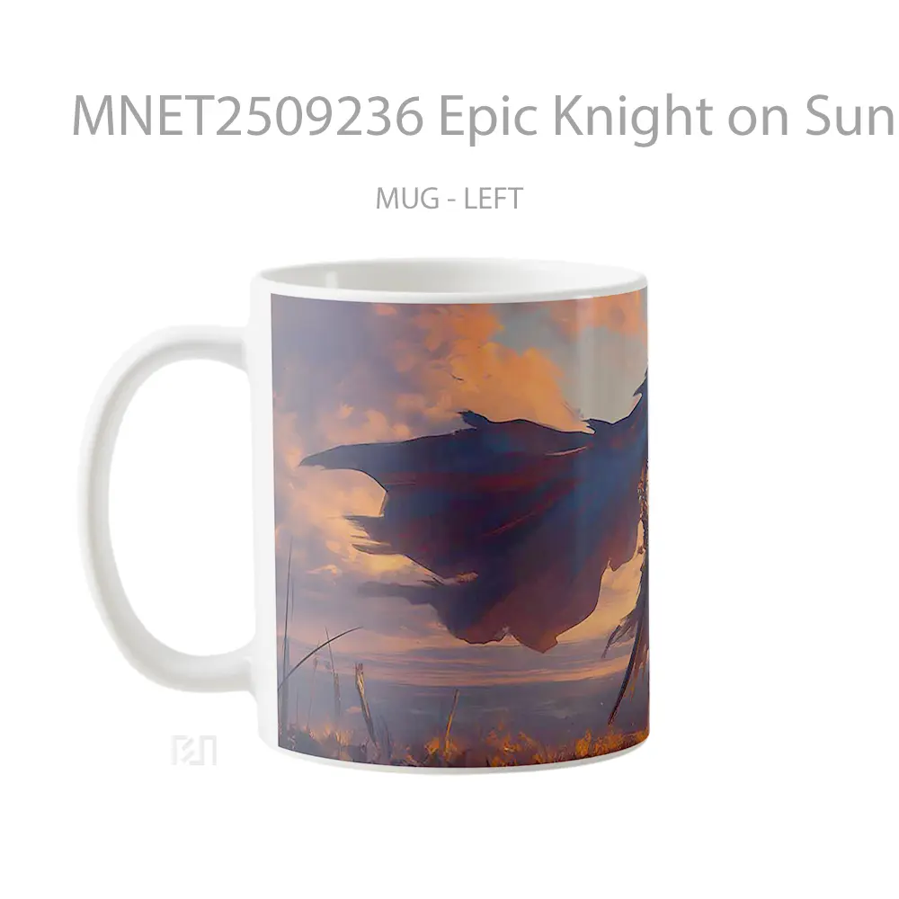 Epic Knight On Sunrise Battlefield Mug MNET2509236 - All-side / Desain