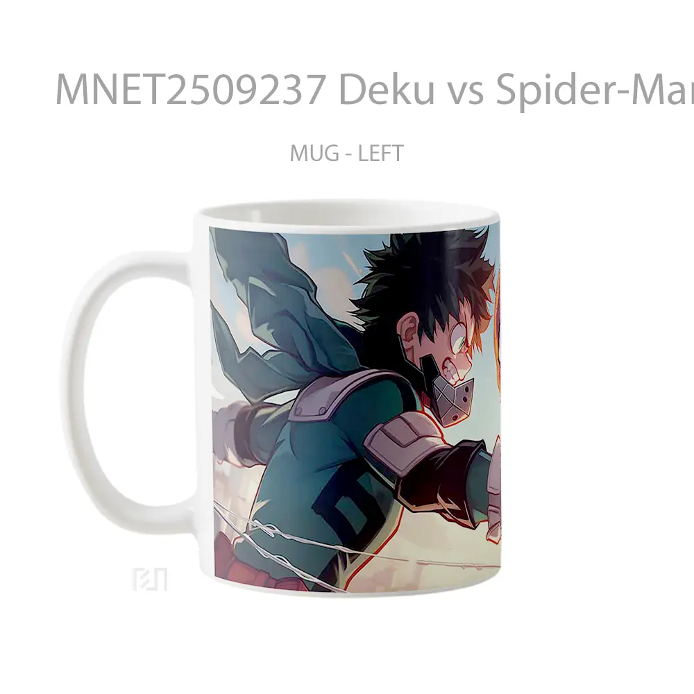 Deku Vs Spider Man Anime & Marvel Showdown Mug MNET2509237 - All-side / Desain