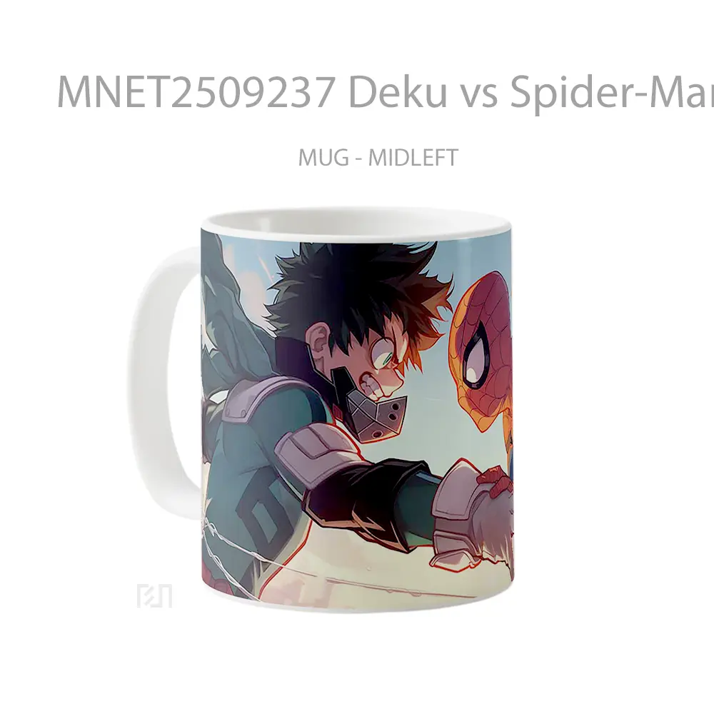 Deku Vs Spider Man Anime & Marvel Showdown Mug MNET2509237 - All-side / Desain