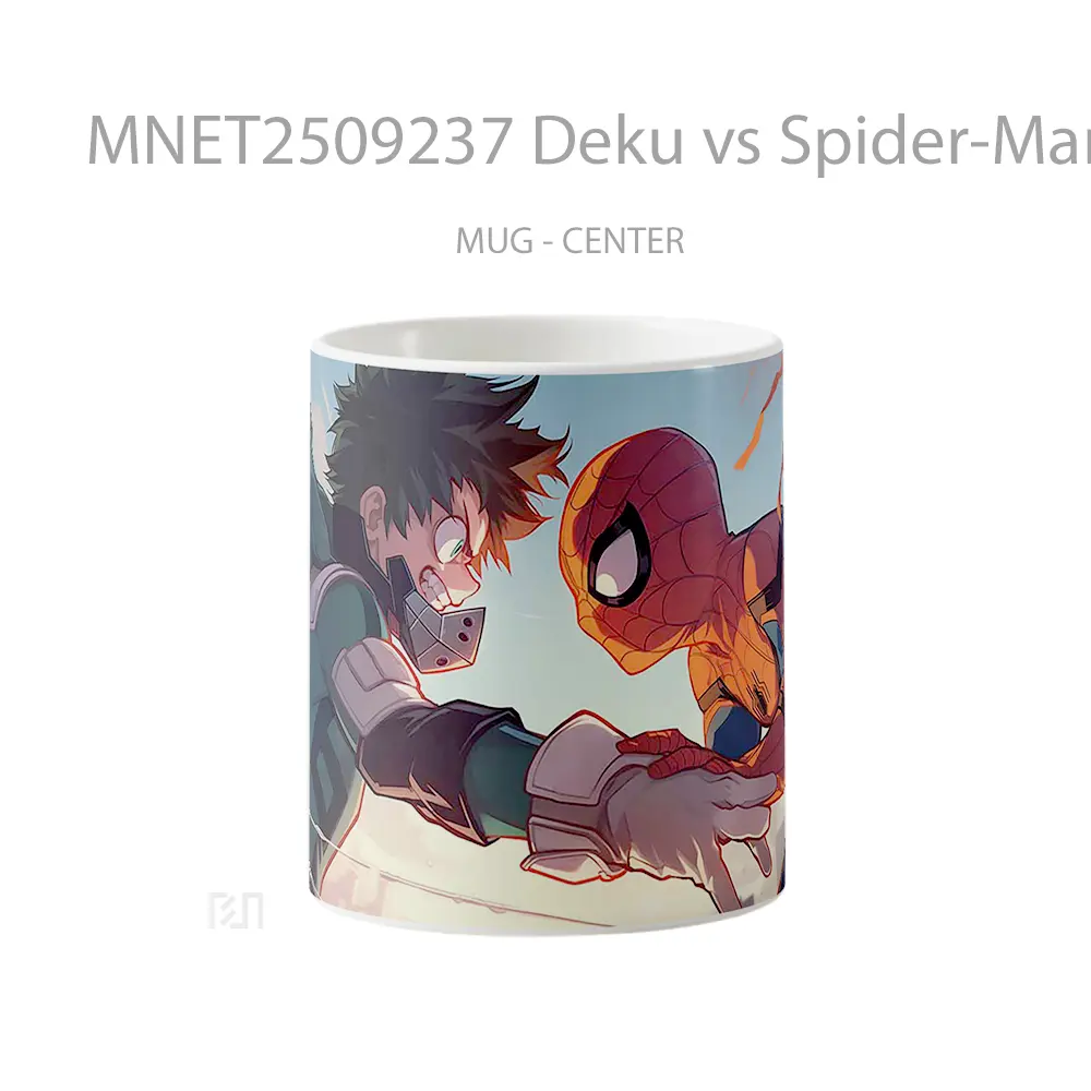 Deku Vs Spider Man Anime & Marvel Showdown Mug MNET2509237 - All-side / Desain