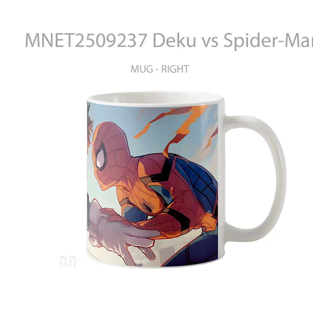 Deku Vs Spider Man Anime & Marvel Showdown Mug MNET2509237