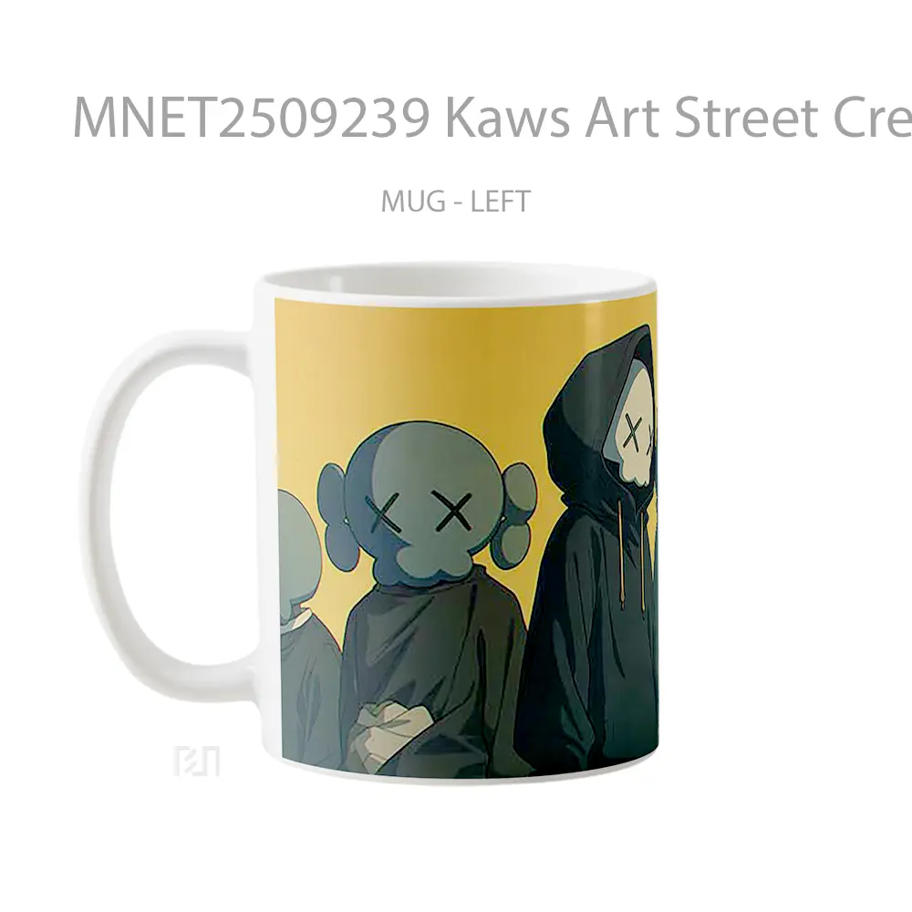 Kaws Art Street Crew Mug MNET2509239 - All-side / Desain