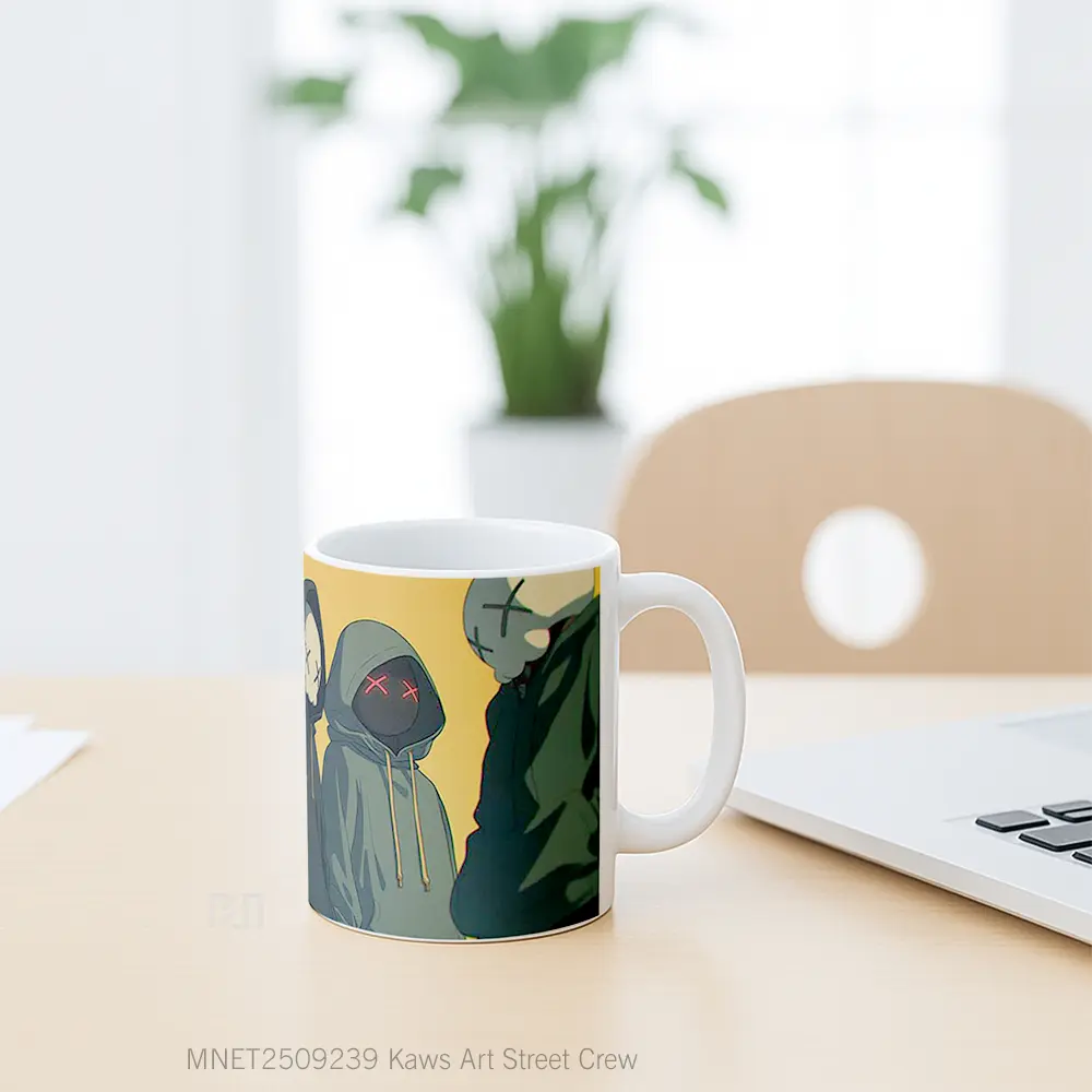 Kaws Art Street Crew Mug MNET2509239 - All-side / Desain
