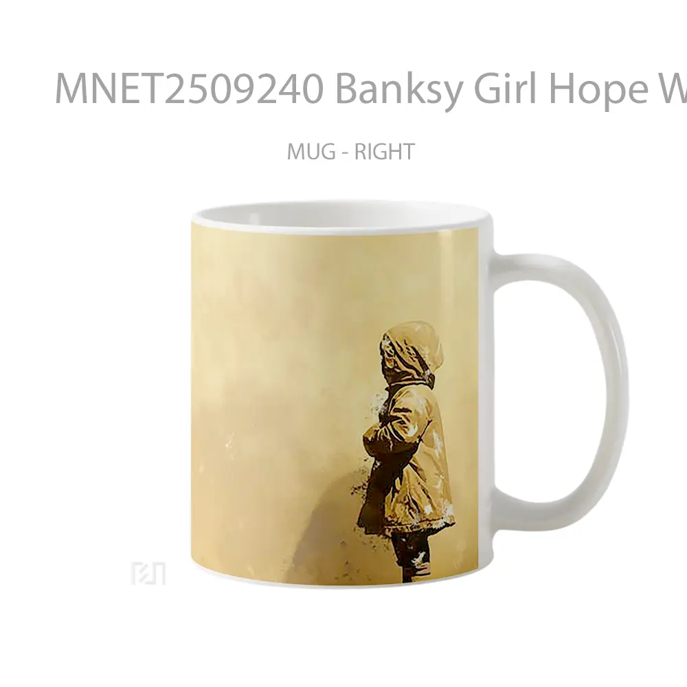 Banksy Girl Hope Window Mug MNET2509240