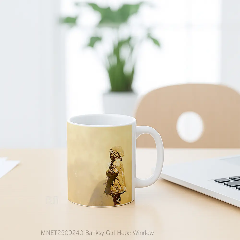 Banksy Girl Hope Window Mug MNET2509240 - All-side / Desain