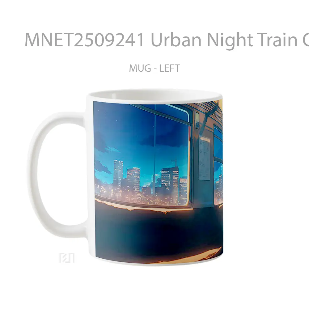 Urban Night Train Glow Mug MNET2509241 - All-side / Desain