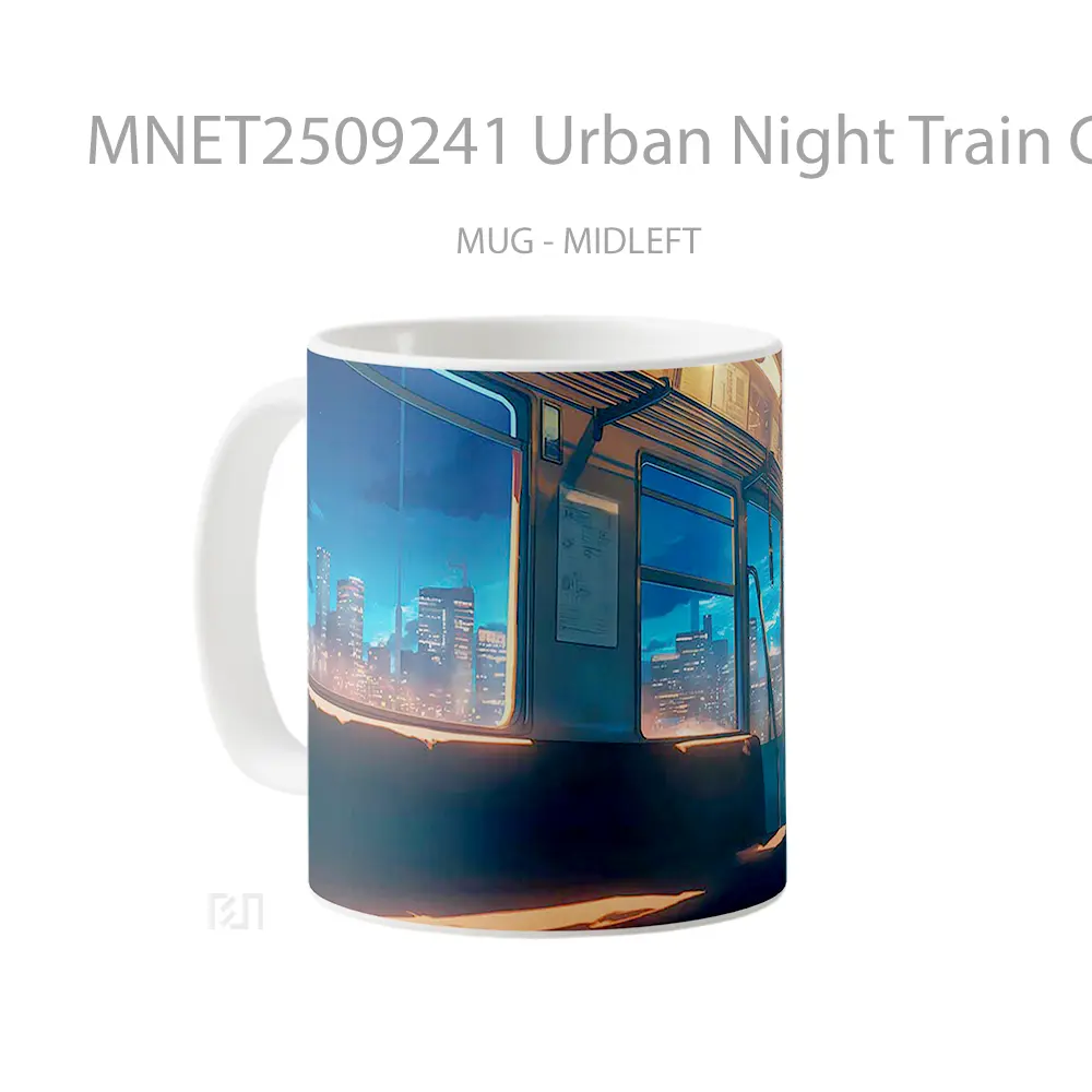 Urban Night Train Glow Mug MNET2509241 - All-side / Desain