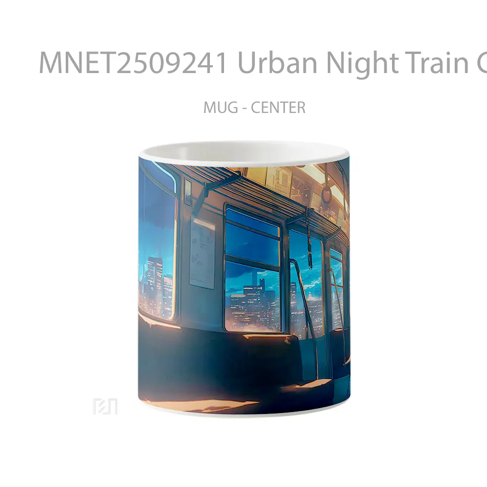 Urban Night Train Glow Mug MNET2509241 - All-side / Desain