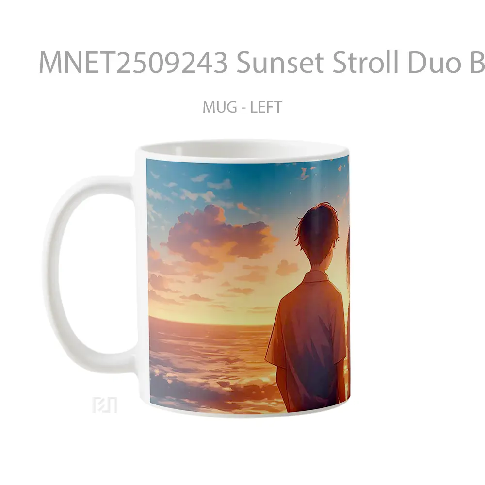 Sunset Stroll Duo Beach Romance Mug MNET2509243 - All-side / Desain