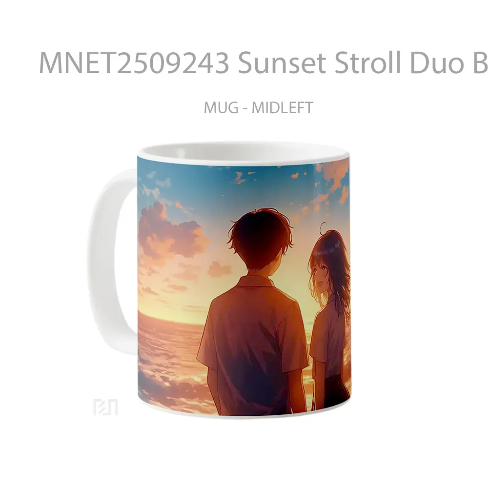 Sunset Stroll Duo Beach Romance Mug MNET2509243 - All-side / Desain