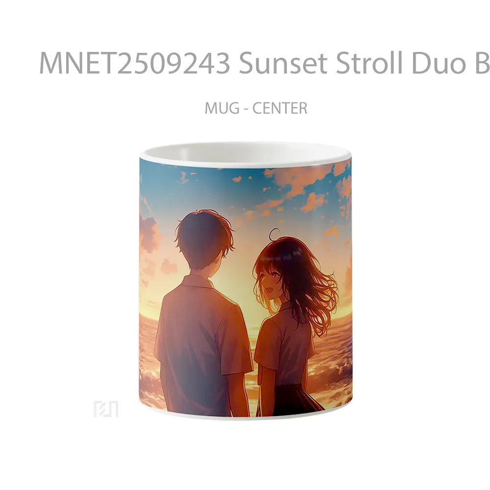 Sunset Stroll Duo Beach Romance Mug MNET2509243 - All-side / Desain