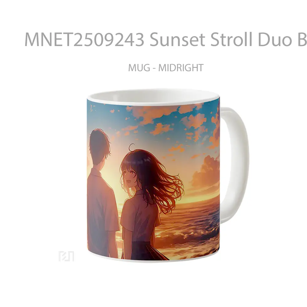 Sunset Stroll Duo Beach Romance Mug MNET2509243 - All-side / Desain