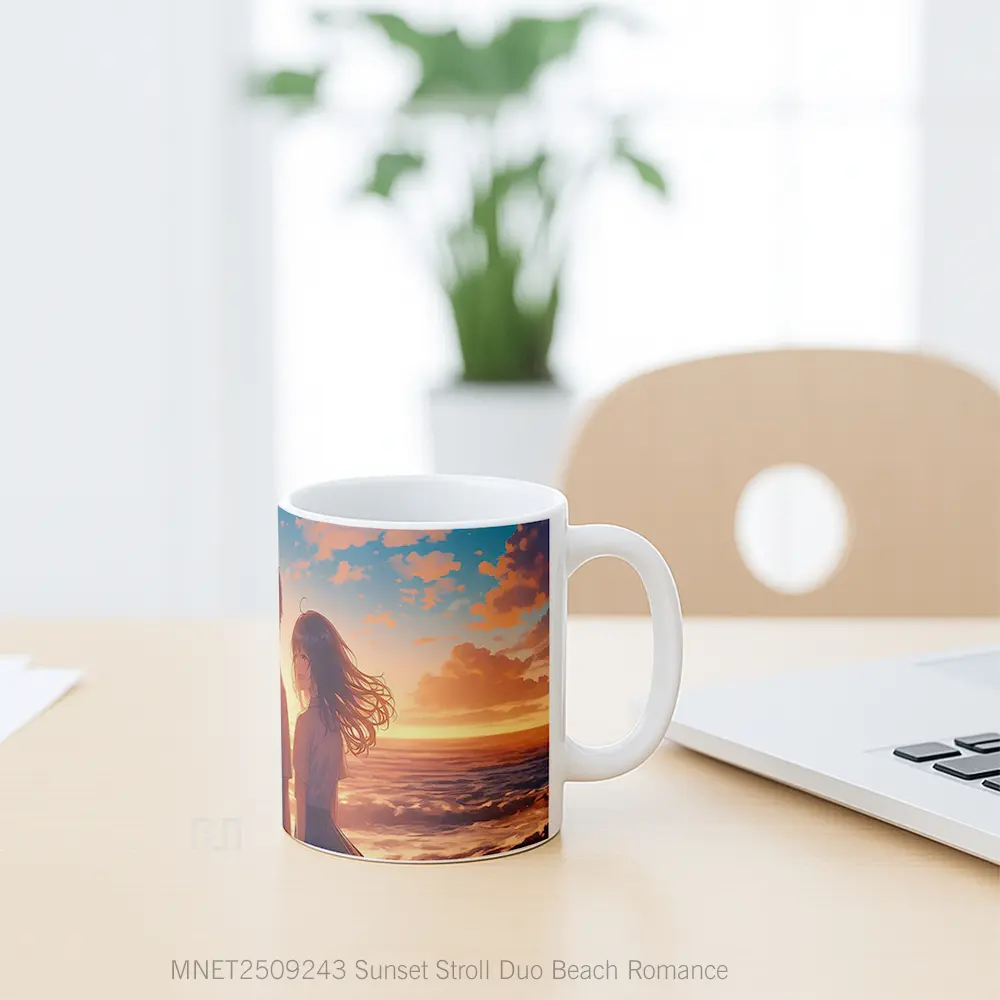 Sunset Stroll Duo Beach Romance Mug MNET2509243 - All-side / Desain