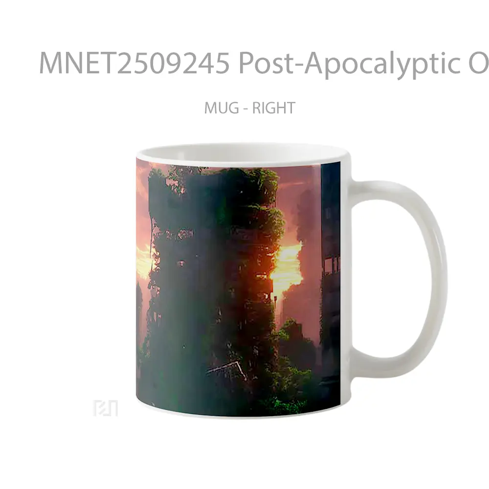 Post Apocalyptic Overgrown City Mug MNET2509245
