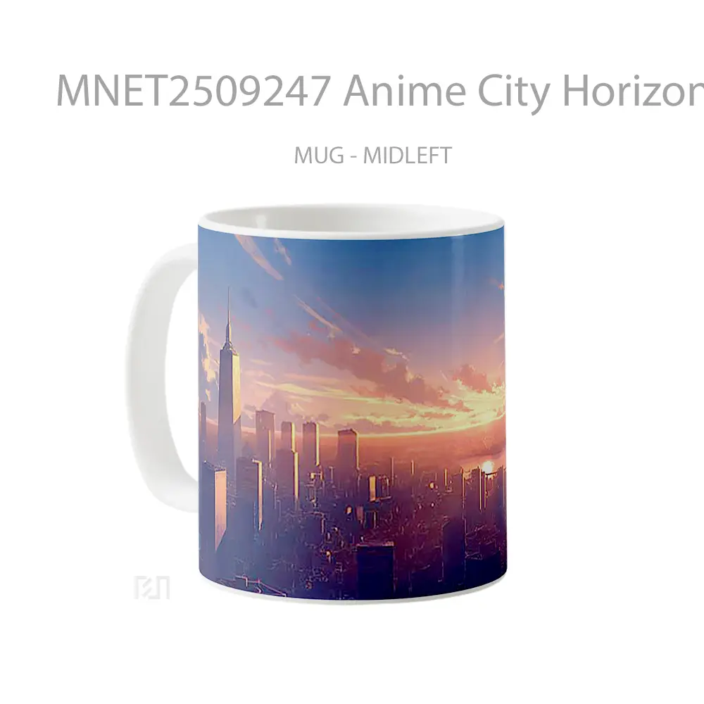 Anime City Horizon Sunset Mug MNET2509247 - All-side / Desain
