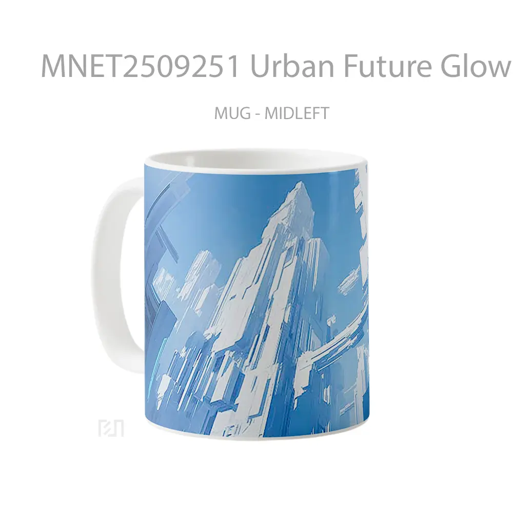 Urban Future Glowing City Mug MNET2509251 - All-side / Desain