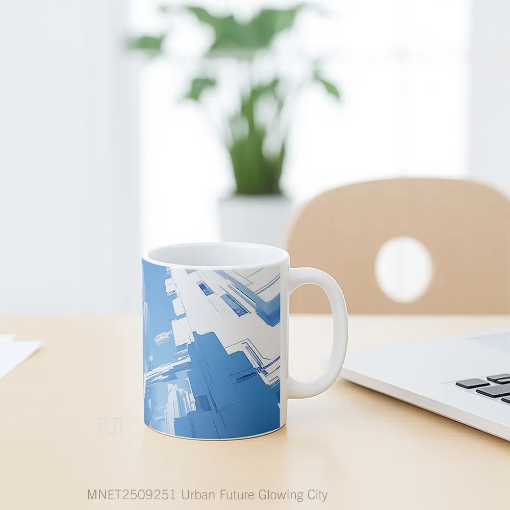 Urban Future Glowing City Mug MNET2509251 - All-side / Desain