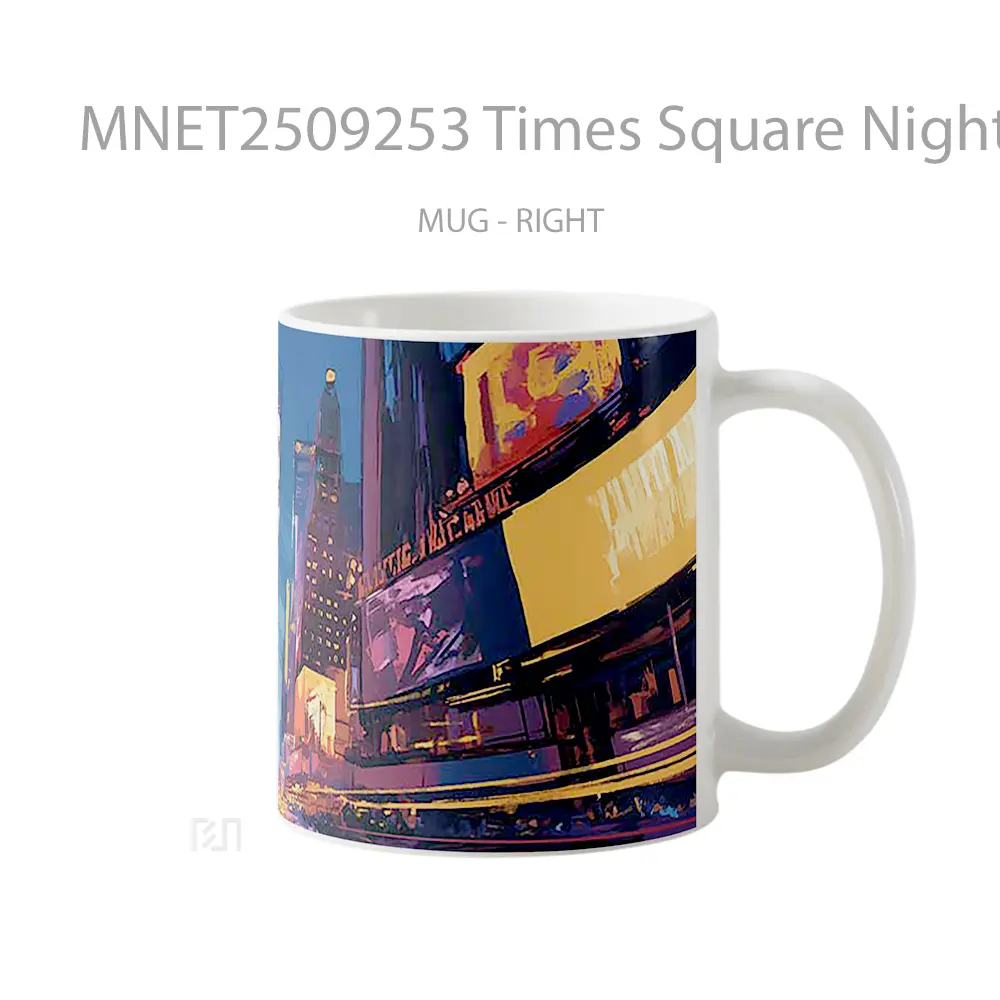 Times Square Night Bright Billboards Mug MNET2509253