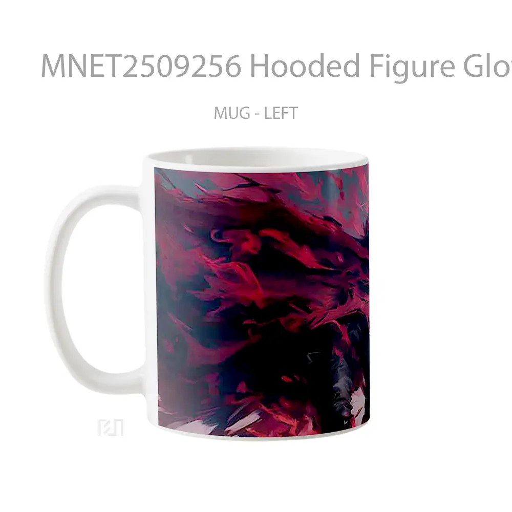 Hooded Figure Glowing Red Eyes Mug MNET2509256 - All-side / Desain